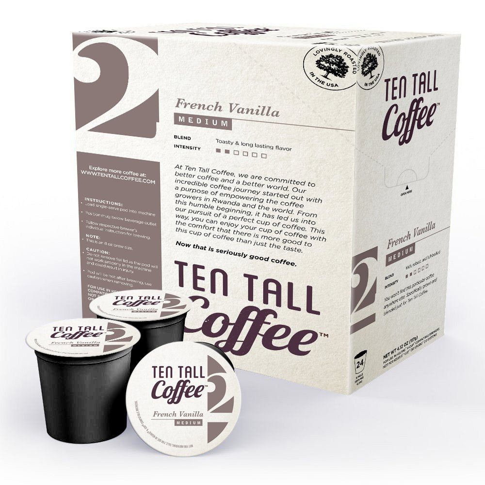 Ten Tall French Vanilla Coffee Single Brew Cup